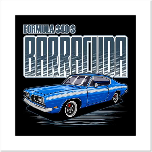 Barracuda Formula S Fastback Wall Art by WINdesign